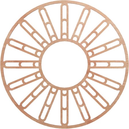 Ekena Millwork Hale Wood Fretwork Pierced Ceiling Medallion, Cherry, 32"OD x 11 5/8"ID x 1/4"T CMWP32X32X0250HHCH